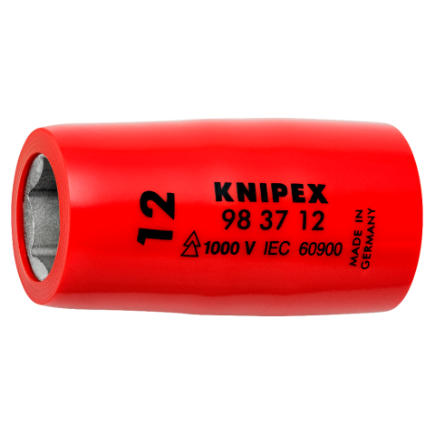 44 mm KNIPEX Steckschlüsseleinsatz für Sechskantschrauben Mit Innenvierkant 3/8"