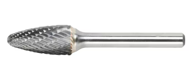 10x20 mm Hartmetall Frässtift Zahnung MX (Rundbogenform)