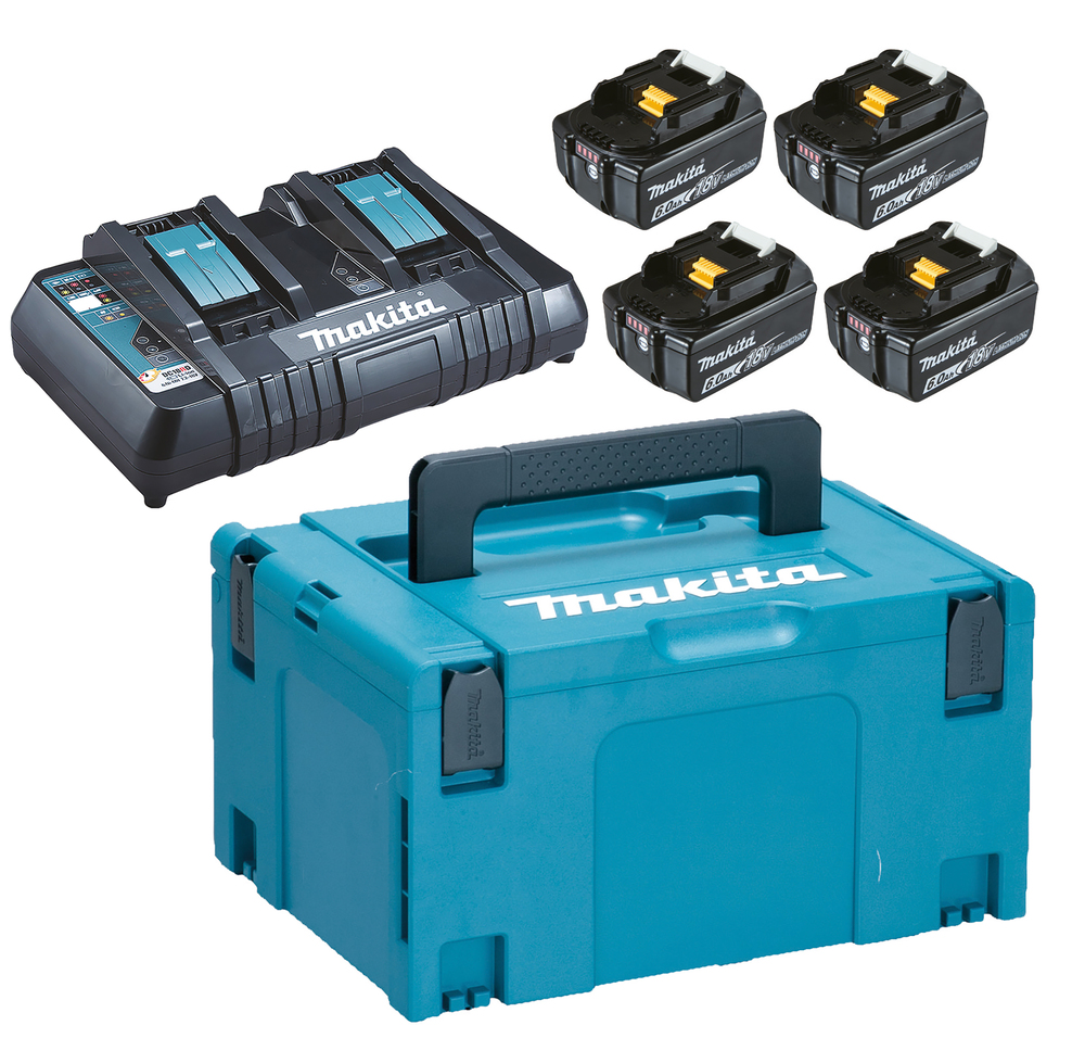 Makita Akku Power Source Kit 4 x 6,0 Ah LXT 18 V