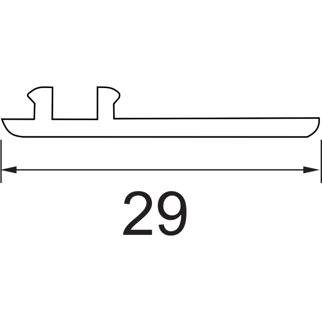 Klipsleiste für Kastendeckel (VE 20)