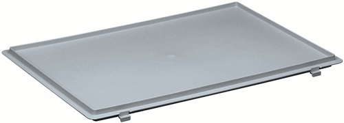 Scharnierdeckel PP L400xB300mm grau f.Tr