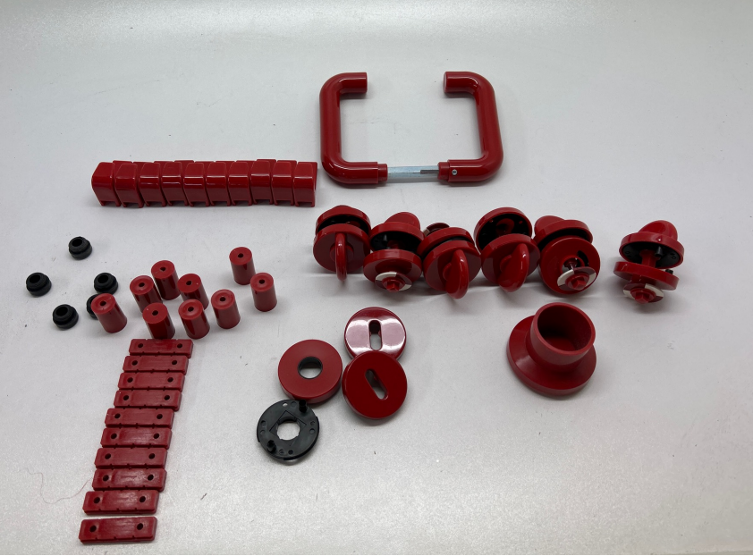 Restposten Garnitur rot WC Verschluss Bad I LL4039