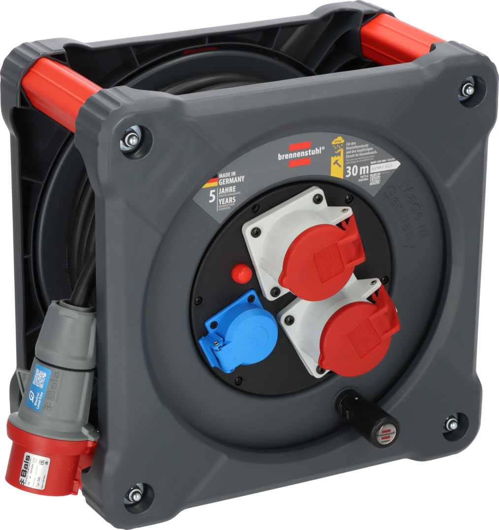 Professional CEE-Kabeltrommel KD 3200 C7 mit Rundum-Überrollschutz