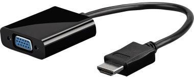 GOOBAY Adapter Goobay® HDMI-Stecker/VGA-Buchse inkl. 3,5 mm Klinkenkabel schwarz