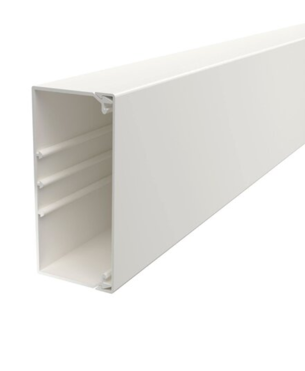 OBO WDK60130RW Wand/Deckenkanal 60x130 (2 m) PVC m.Bodenlochung 6191223