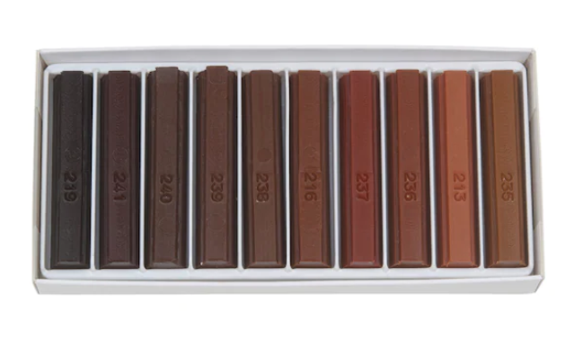 Weichwachs-Sortiment braun