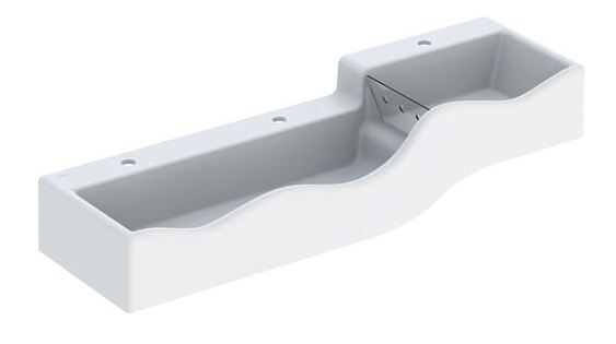 Bambini Spiel-u.Waschlandschaft  1390x300x415mm, weiß, 3 Waschplätze, Version links