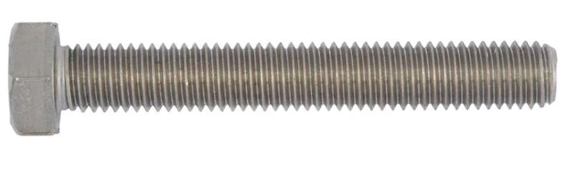 M10 x 130 Sechskantschraube bis Kopf I Edelstahl, blank
