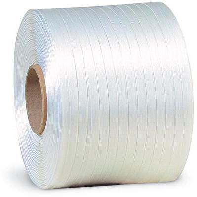 TRANSPAK Umreifungsband  Breite 9mm Länge 500m Gewicht 80g/qm Polyester weiß