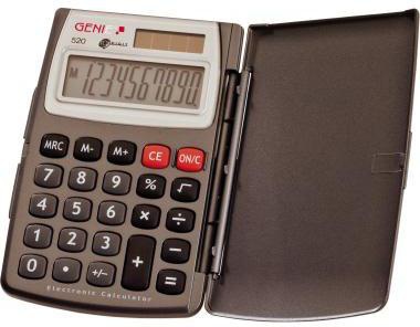 GENIE Taschenrechner GENIE® 520 1 x 10-stellig grau Solar-Energie Batterie