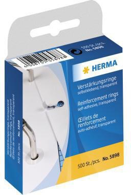 HERMA Lochverstärkungsringe HERMA 12mm transparent 500 St./Pack. HERMA 12mm transparent 500 St./Pack.