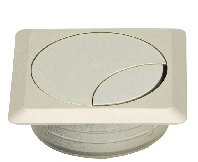 Ø 60 mm Kabeldurchlass | Nickelfarben satiniert