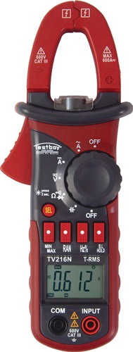 Zangenamperemeter TV 216N 10 mA-600 A AC