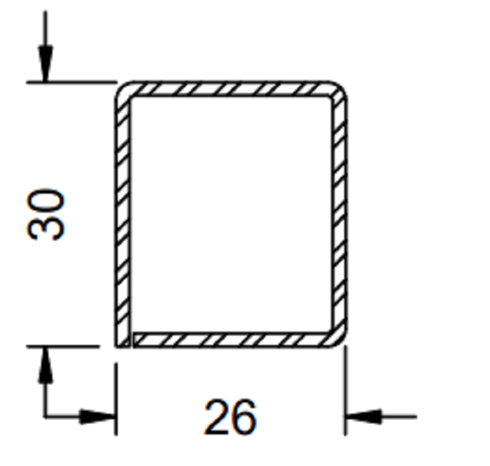 202717 Stahlrohr 26/30/1.5 vz. (VE 6m) I RG126
