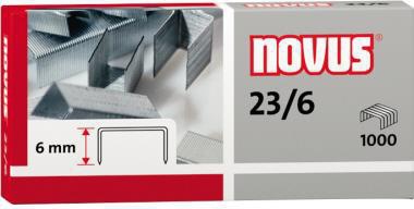 NOVUS Heftklammer NOVUS 23/6 Blockhefter Stahl verzinkt 1.000 St./Pack.