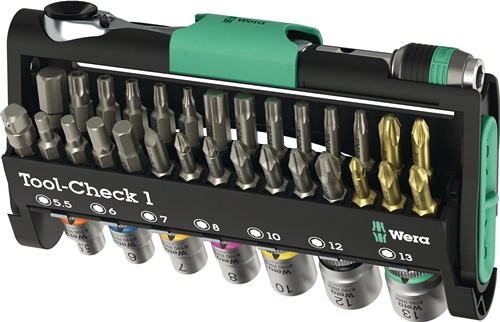 Bit-/Steckschlüsselset Tool-Check 1 38-t