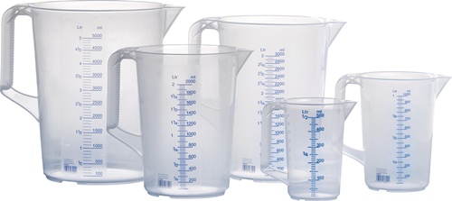 Messkanne 5000 ml PP transp.D203xH257mm