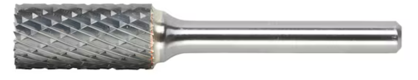 12x25 mm Hartmetall Frässtift Zahnung MX (Zylinderform mit Stirnverzahnung)