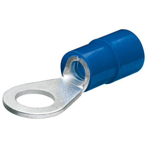 Kabelschuhe blau, Ringform Ø 4,0 mm