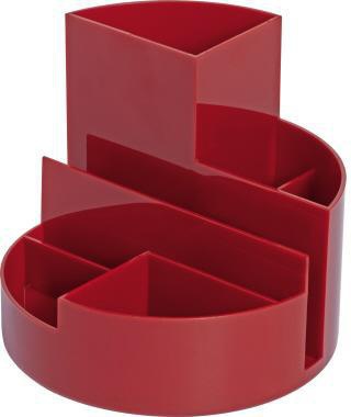 MAUL Stifteköcher MAUL MAULrundbox 14 x 12,5 cm (D. x H) ABS Kunststoff rot