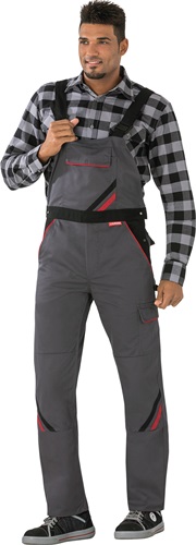 Latzhose Highline Gr.46 schiefer/schwarz