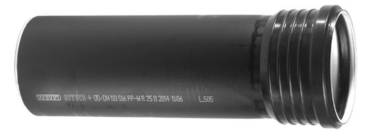 DN 70 SiTech+ comfort-Rohr mit Muffe