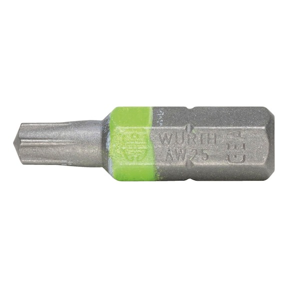 AW25 Würth Bits Leuchtgrün | Länge 25 mm  (VE)