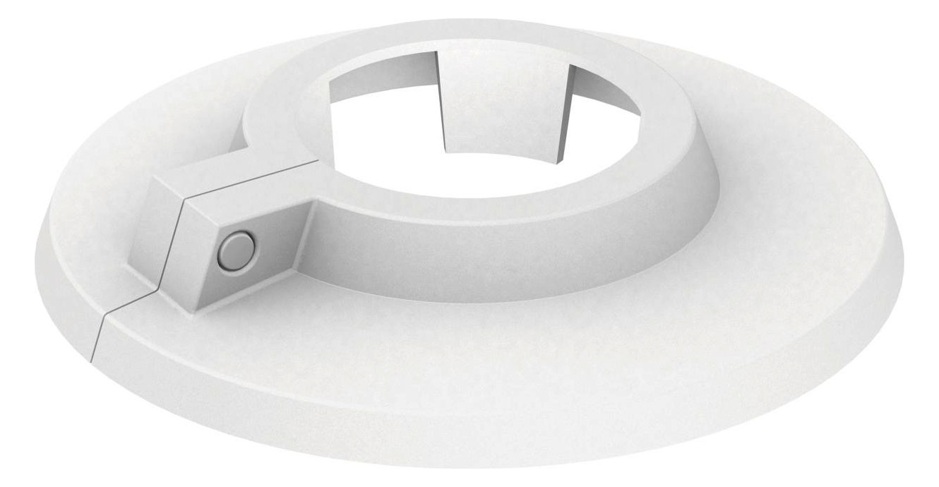 Heizrohrrosetten 25 mm (weiß)