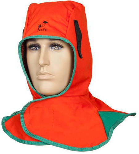 Schweißerhaube m.Klettverschluss orange