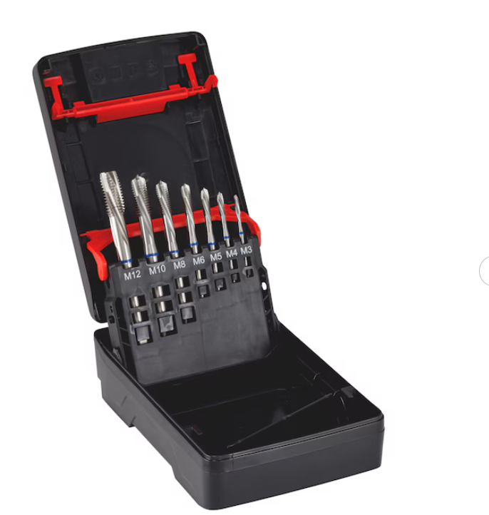 Maschinengewindebohrer Sortiment HSCo NeoTap Blau Durchgangsloch DIN 371/376 7-tlg.