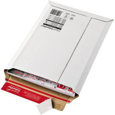 COLOMPAC Versandtasche ColomPac® CP 235 x 340 x -35 mm (B x H x T) ohne Fenster mit Haftklebung Lochung für Verschlussclip Kraftliner Wellpappe