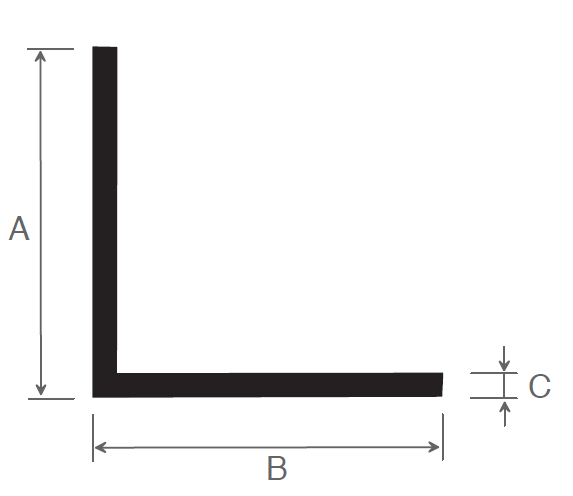Kunststoffwinkel 20/20/2 im Zuschnitt