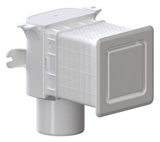 comfort Rohrbelüfter WE zum Wandeinbau für Anschluss DN 50/DN 70 weiß