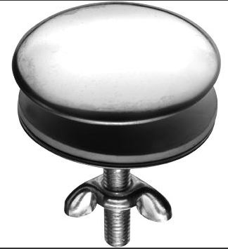 Verchromter Hahnlochstopfen D-42 mm