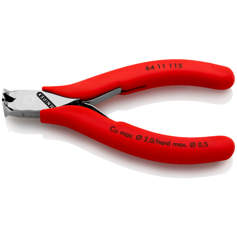 115 mm Fotm 1 KNIPEX Elektronik-Vornschneider mit Kunststoff überzogen