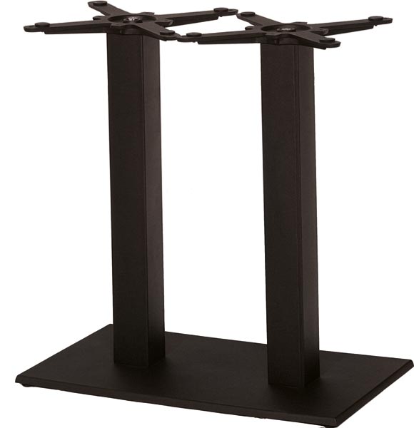 Tischgestell (120/75) Flach 04070, Schwarz