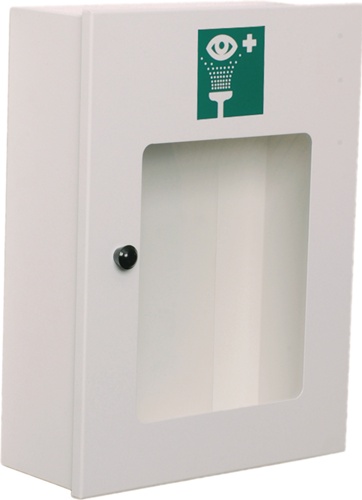 Augenspülschrank leer Stahlblech,weiß pu