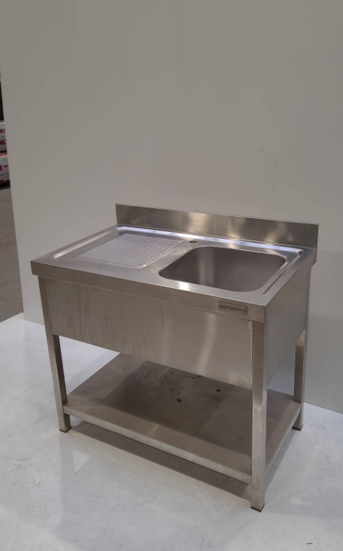 Spültisch Edelstahl Spüle rechts I LL3231