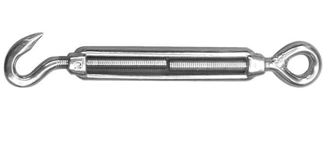 Spannschloss mit Haken und Öse A4 | M5