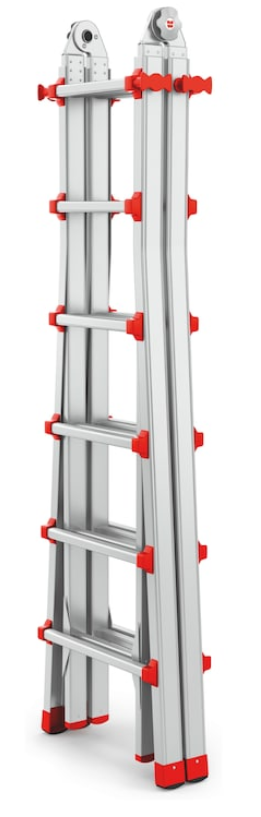 Alu-Profi-Teleskopleiter I 4x6 Stufen