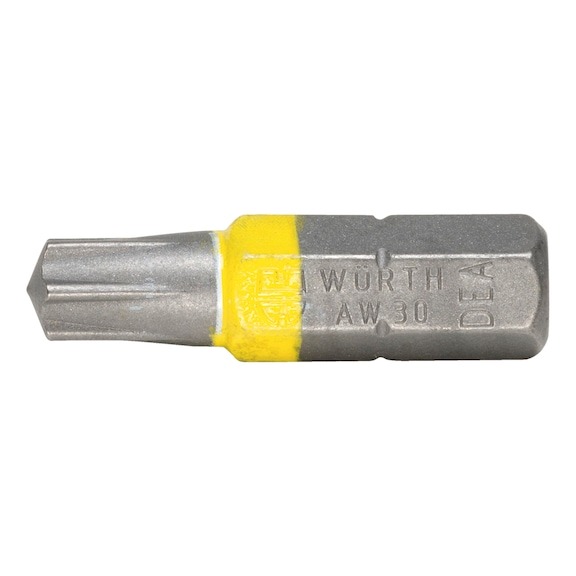 AW30 Würth Bits Leuchtgelb | Länge 25 mm  (VE)