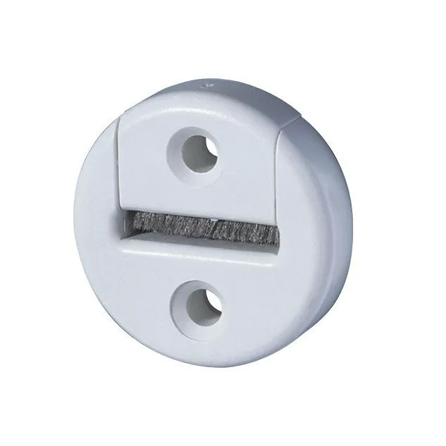 Gurtführung 23mm rund mit Bürste in weiß (VE 250)