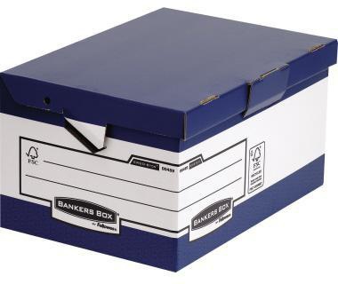 BANKERS BOX Archivbox Bankers Box® System ERGO-StorT Maxi 39 x 31 x 56,5 cm (B x H x T) DIN A4 Folio mit Archivdruck Wellpappe 100% recycelt