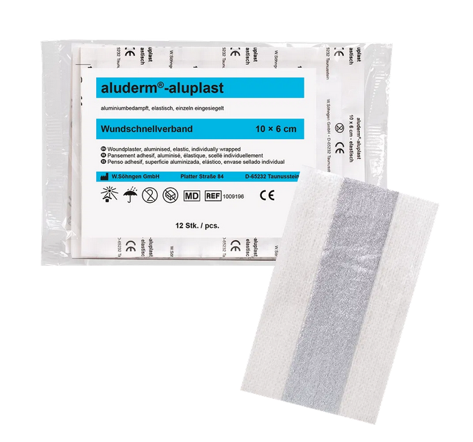 aluderm®-aluplast elastisch VBK-Set 12 Stück a 10 x 6 cm I 1009196