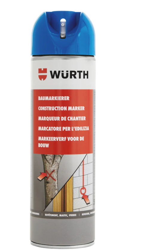 Baumarkierer von Würth Neonblau