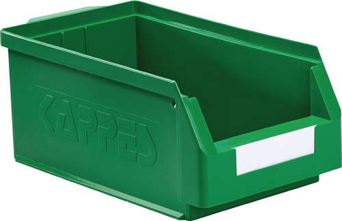 Sichtlagerkasten L350xB200xH150mm PE grü