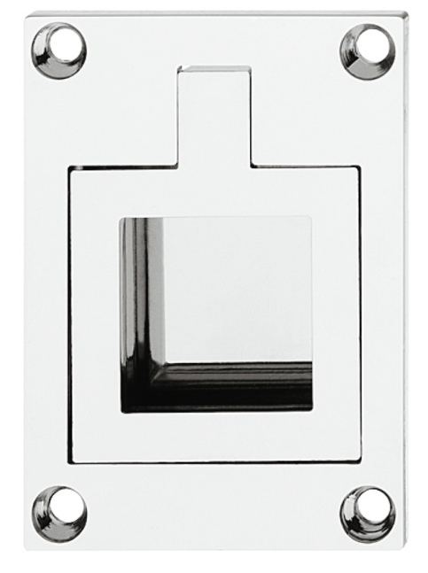 Muschelgriff Bootslook zum Klappen | Verchromt poliert