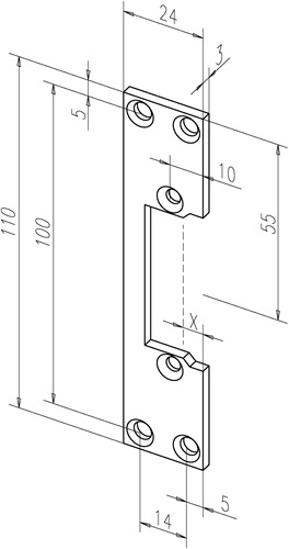 Flachschließbl.107 STA verz.ktg.B.24xL.1